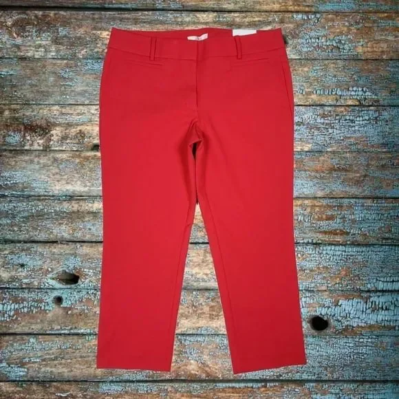 NWT LOFT CROPPED RIVIERA PANTS - Picture 1 of 4